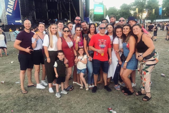 Rebecca New posted this photo of her and her 'crew' in 2019. She also said this was the first year her daughter attended Tramlines and she loved it.