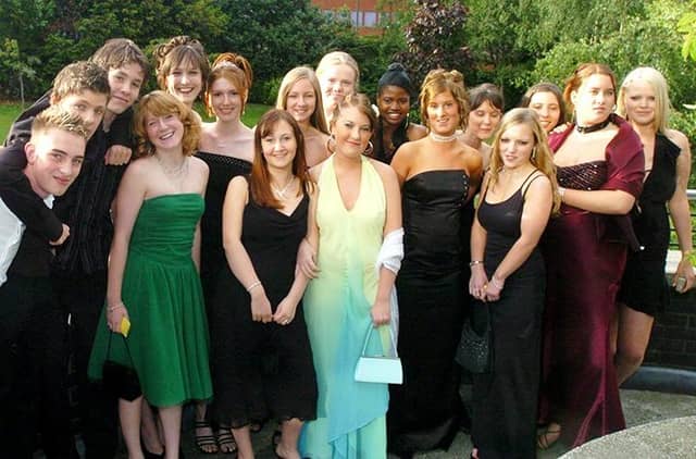Pictured at the Octagon Centre Sheffield, where the Myers Grove school Y11 leaving prom was held on June 30, 2004