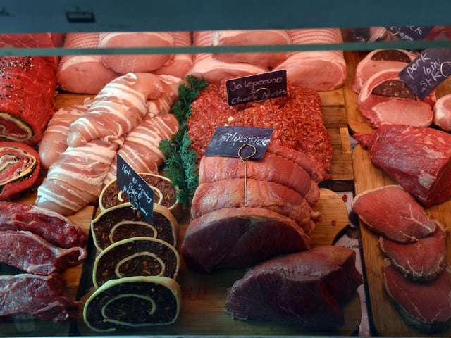 This butchers is still open.