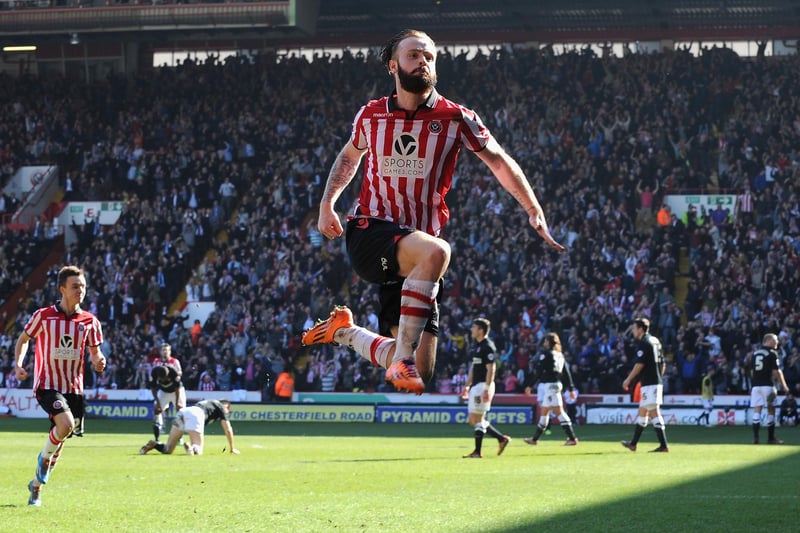 Another loan signing in League One, Brayford hit it off with the Blades fans soon after signing from Cardiff and had Bramall Lane rocking with a goal in the FA Cup quarter-final against Charlton, which helped United to Wembley. Couldn’t replicate his loan form after signing permanently, although a bad knee injury didn’t help