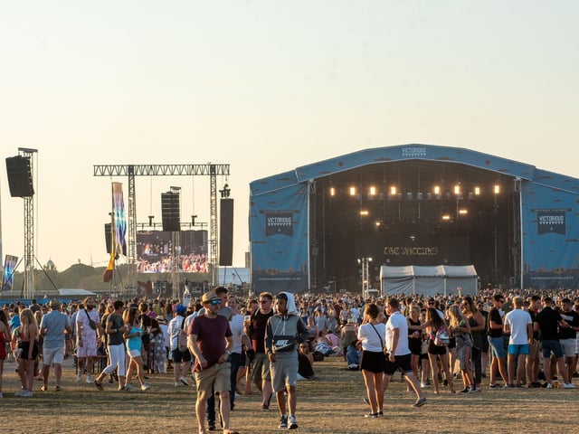 General view of the crowds at The Common Stage. Picture: (250819-085)