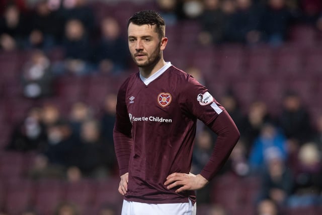 An error for the opening goal when Chris Long dispossessed him. Steadied afterwards but still guilty of the mistake which put Hearts in a difficult position.