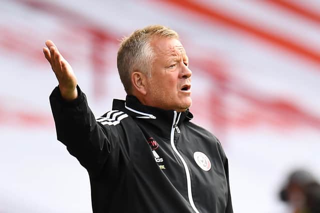 Sheffield United manager Chris Wilder: PETER POWELL/POOL/AFP via Getty Images