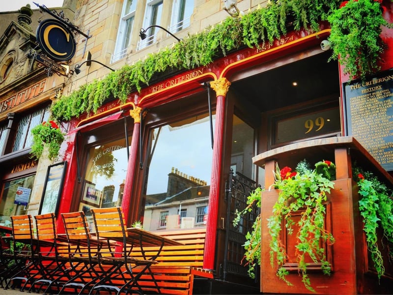 The winner for the North East of Scotland is The Criterion pub in St Andrews' South Street.