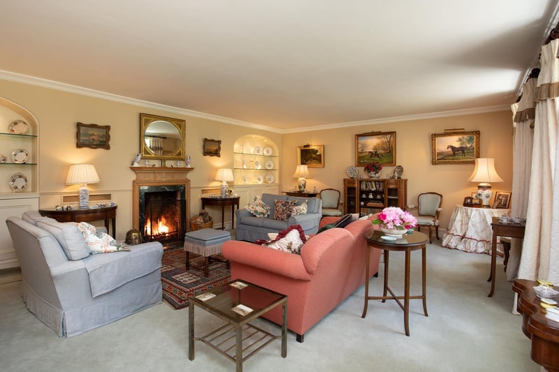 Country charm is evident with a roaring fire to keep those chilly winter nights at bay.