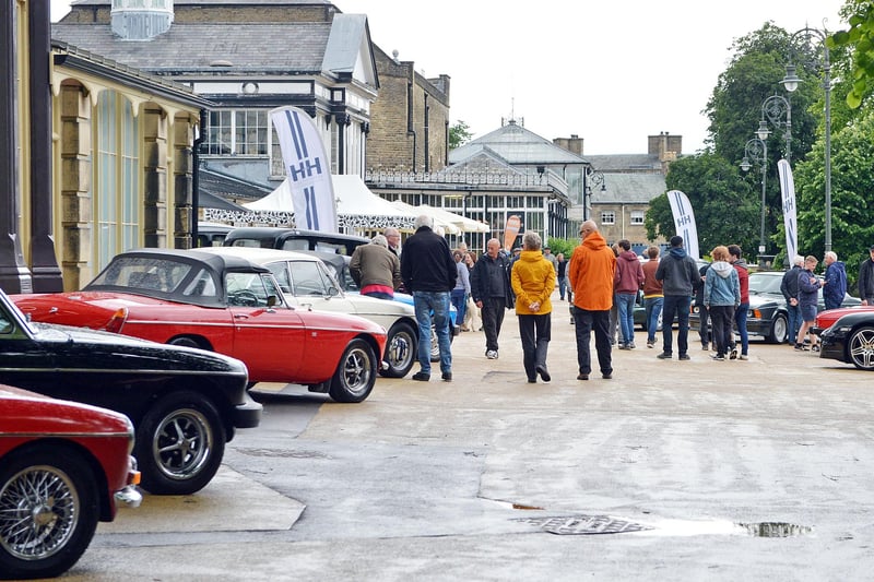 The H&H classic car auction is taking place at Buxton's Pavilion Gardens.
