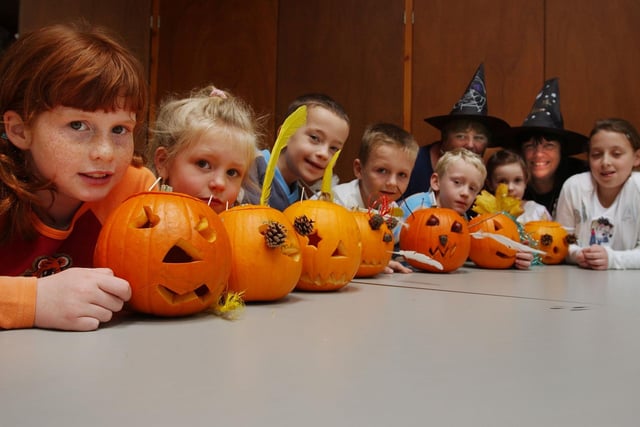 Members of the Kids Seen Holiday Club at Boldon Community Association were pictured with Halloween pumpkins 17 years ago. Can you spot anyone you know?