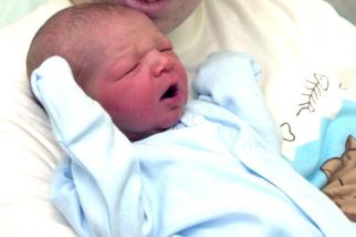 New Years Day 2001 baby Daniel John Paddock. Weighed seven pounds and 10 ounces.