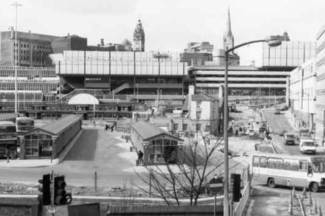 Another view of the Fiesta nightclub in Sheffield city centre, with Pond Street Bus Station in the foreground