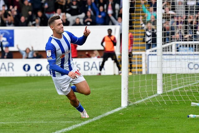 Molyneux came through the win over Lincoln unscathed after being withdrawn in the defeat at Port Vale and is tipped to continue to lead the line for Pools. Picture by FRANK REID