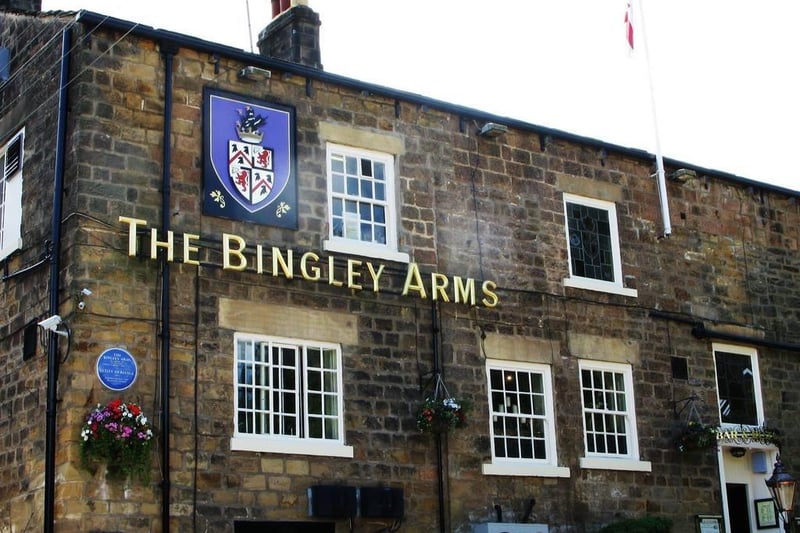 The Bingley Arms, located in Bardsey, is one of the best rated pubs in Leeds and was named as one of the best pubs outside the city centre. It is a 1000 year-old stone pub with an Inglenook fireplace, a Dutch oven, priest holes and wooden beams.