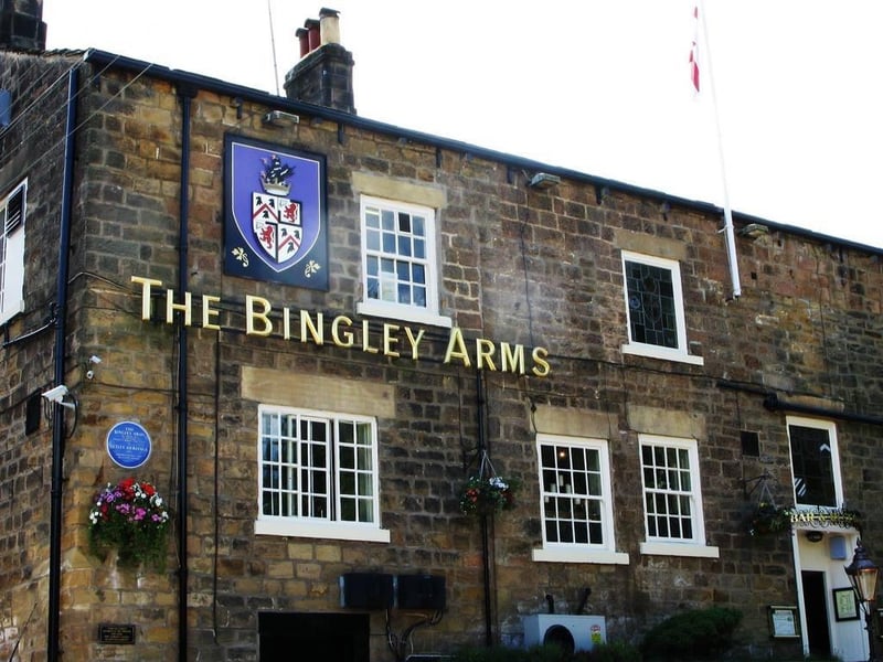 The Bingley Arms, located in Bardsey, has a rating of 4.5 stars from 718 TripAdvisor reviews. A customer at The Bingley Arms said: "Great food and service, great portion sizes and very friendly staff! The fire was roaring which was great as it was freezing outside!"