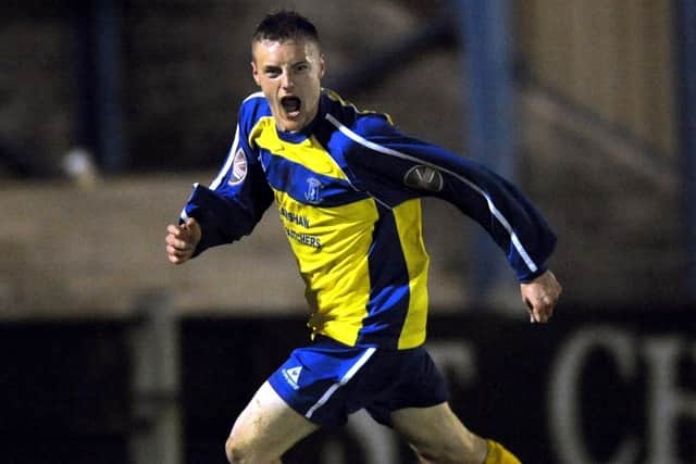 Leicester and England striker Jamie Vardy during his days at Stocksbridge Park Steels.