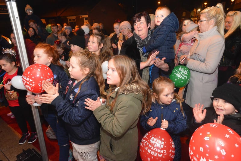 These spectators gathered for the Pallion Christmas light switch-on 5 years ago. Can you spot someone you know?