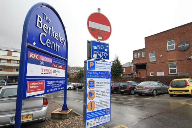 The Berkeley Centre customer car park, Ecclesall Road, Sheffield.
