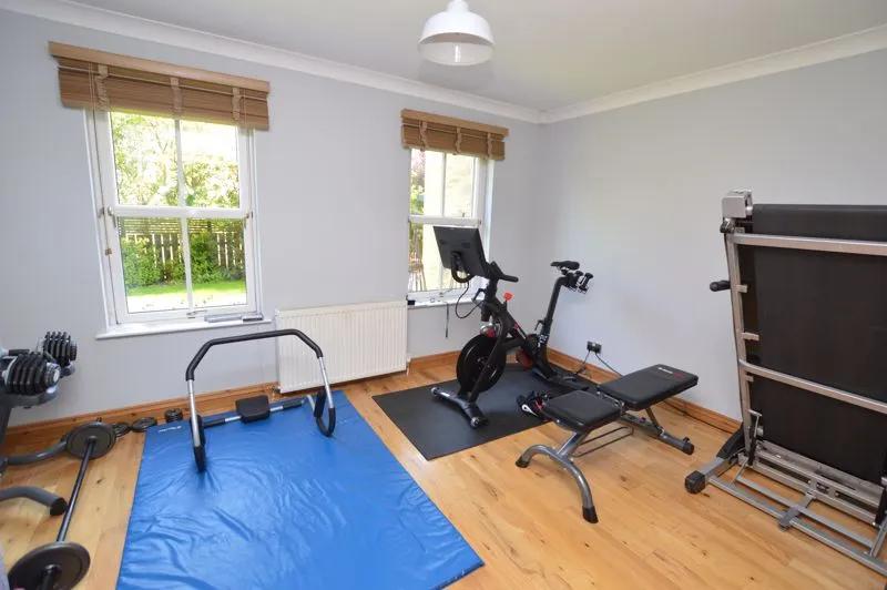 There is also a home gym to help keep fit and active.
