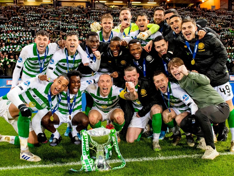 The first leg of the quadruple-treble season came in the form of a 1-0 victory over Rangers at Hampden.