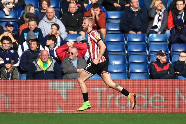 Sheffield United's Oli McBurnie celebrates scoring his side's second goal against West Brom at the Hawthorns (Picture: Bradley Collyer/PA Wire)