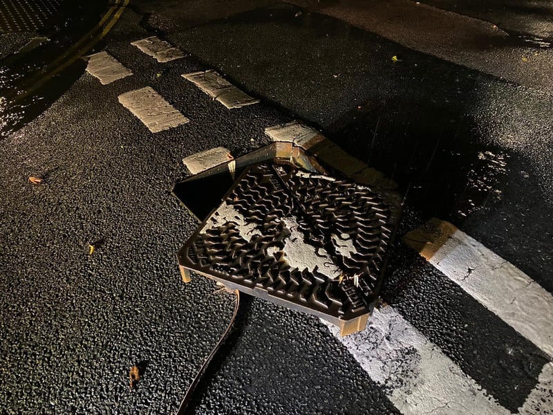 Heavy rain caused flooding in South Road, Drayton in Portsmouth on July 27. Picture: The Bearded Explorer
