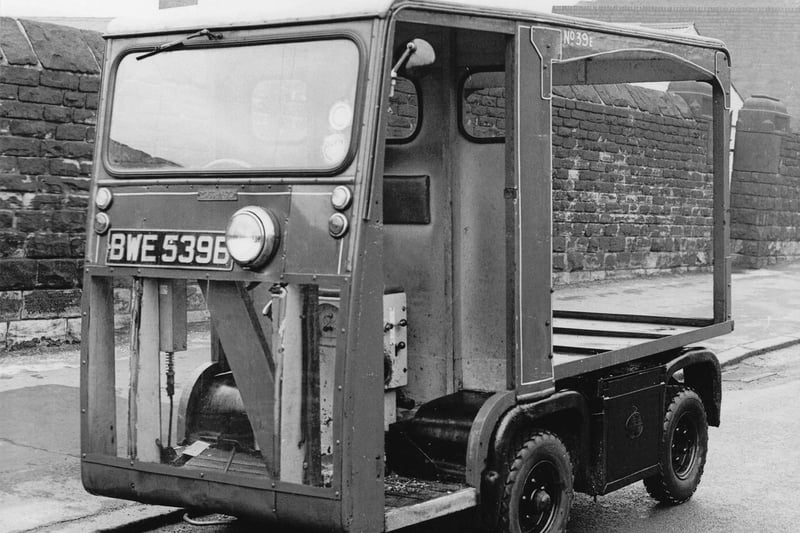 This mini electric milk float was used by the Brightside & Carbrook Co-operative Society on the balconies of Park Hill Flats - picture submitted by Stuart Cooke
