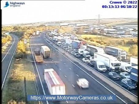 Delays of up to 120 minutes have been reported on the M1 Southbound in South Yorkshire near J29 near Chesterfield following a multiple car crash.