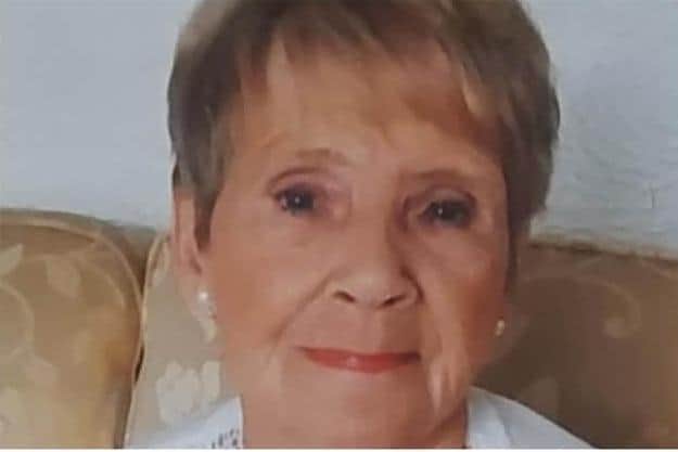 Pictured is Ann Cassidy who suffered a serious head injury and died aged 81 after she was struck by a careless driver reversing a vehicle on Park Lane, at Thrybergh, in Rotherham, near Park Close, on May 27, 2021.