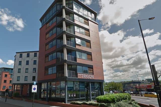 The Trigon which offers accommodation for Sheffield Hallam University students in partnership with Derwent Students