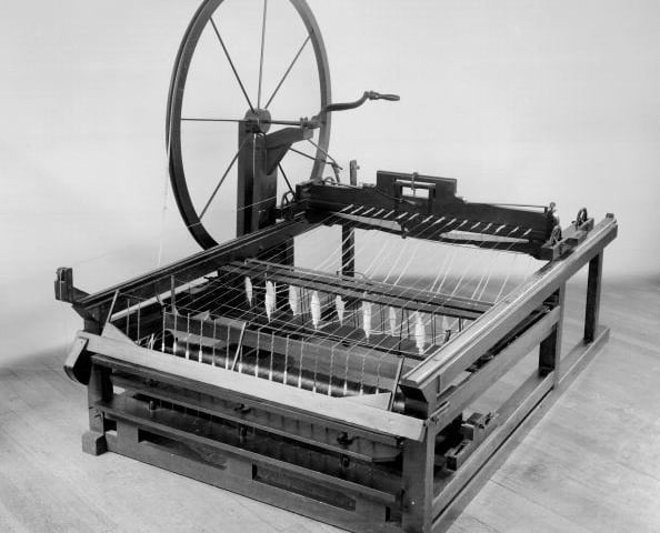 James Hargreaves fled from Lancashire when his new invention the Spinning Jenny was wrecked by fellow weavers. He settled in Nottingham, where he built a small spinning mill off Lower Parliament Street in 1767. His invention resulted in massive changes in the spinning industry.