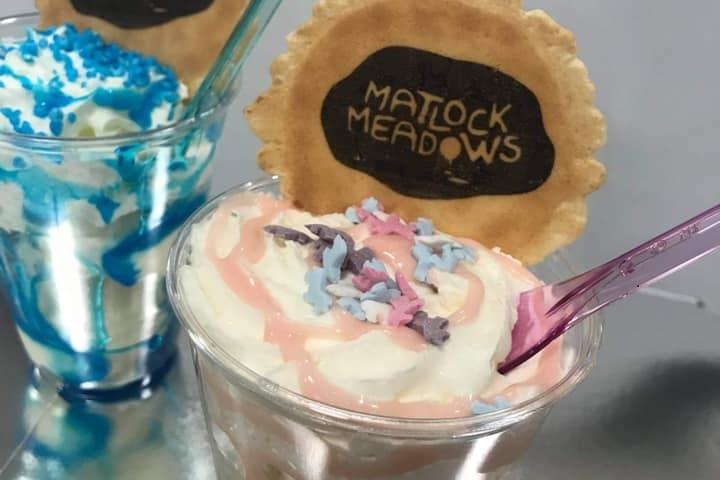 Cool down with a delicious home-made ice cream from Matlock Meadows at Snitterton Road, Matlock