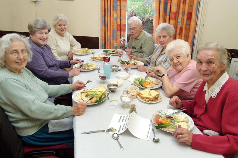 Residents sit down for their Easter tea at the Cyril Stone Centre in Mansfield  in 2009.