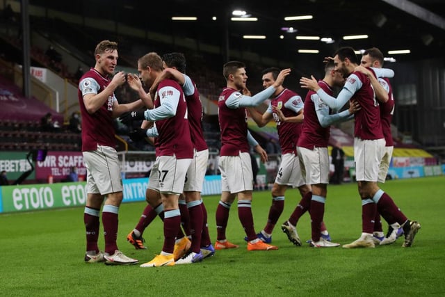 Burnley, the lowest scorers in the Premier League, are averaging a goal every 13 shots with 13 goals from 169 attempts.