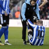 Barry Bannan went off injured as Sheffield Wednesday faced Exeter City. (Steve Ellis)