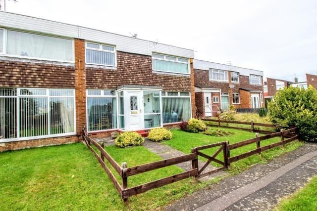 Zoopla/Bridgfords have put this three-bedroom terraced house on the market at £95,000.
