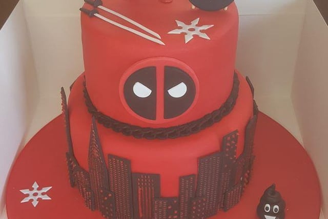 The Marvel anti-hero makes for a great looking cake with lots of red and black icing.