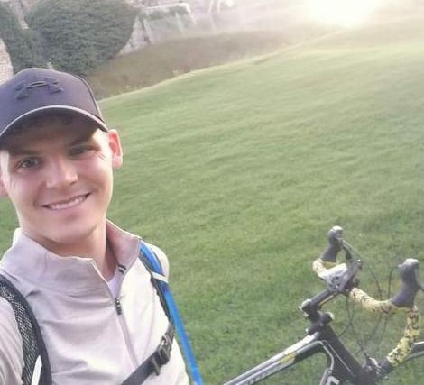 Bradley Minns tripled his original fundraising target of £1000 by raising more than £2625, for a charity dedicated to fighting rare neurological disorders after completing a gruelling 213-mile bike ride over 17 hours.