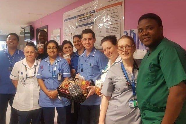 My wonderful daughter in grey Hayley 2nd right with her work colleagues at KMH