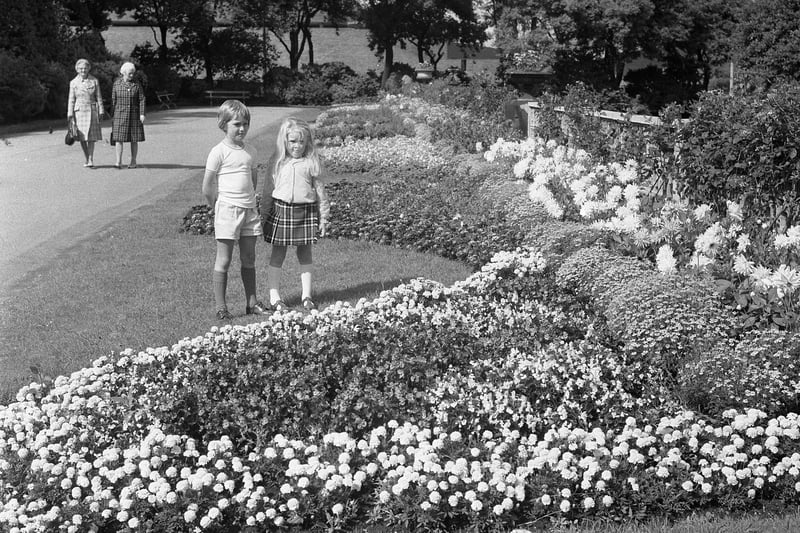 The perfect place for a Saturday afternoon well spent - come rain or shine. The park is pictured here in full bloom in 1975.