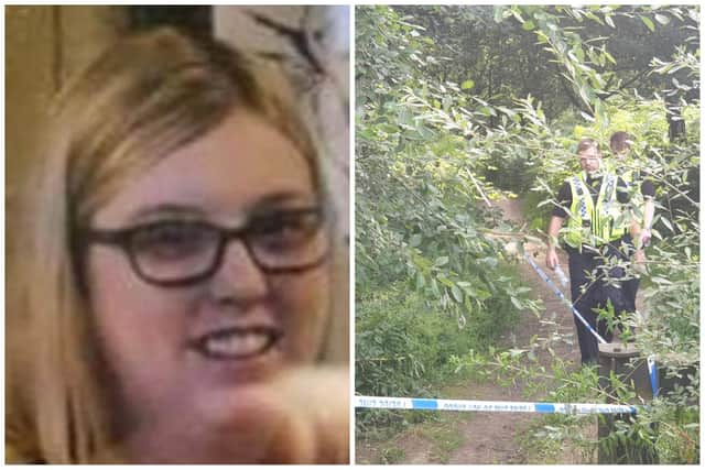 Abi was reported missing from her home in Castleford, West Yorkshire over the weekend, and a body was found in the search to find her in undergrowth off Southmoor Road, near Brierley, Barnsley on Sunday.