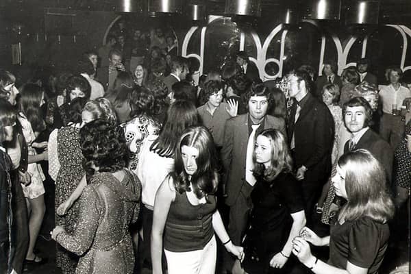 The dancefloor at Sheffield's Penny Farthing nightclub in 1971