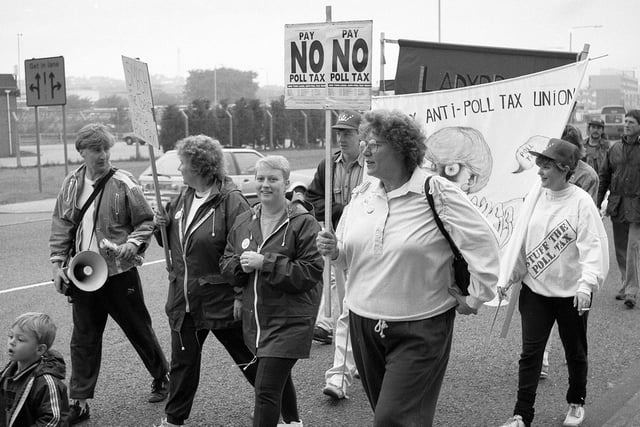 The Poll Tax protests took part throughout the UK - did you join the march in Sutton?