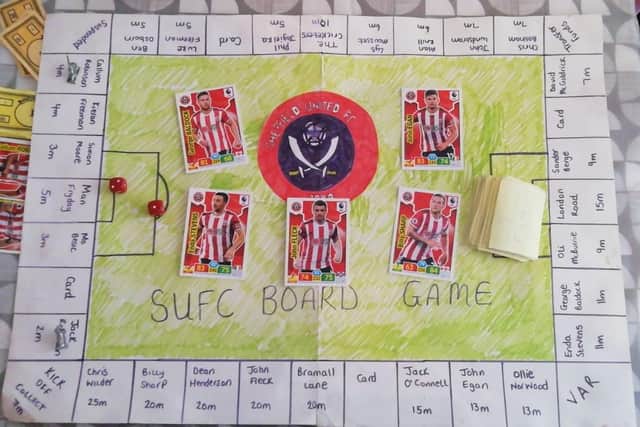 The adapted SUFC Monopoly board