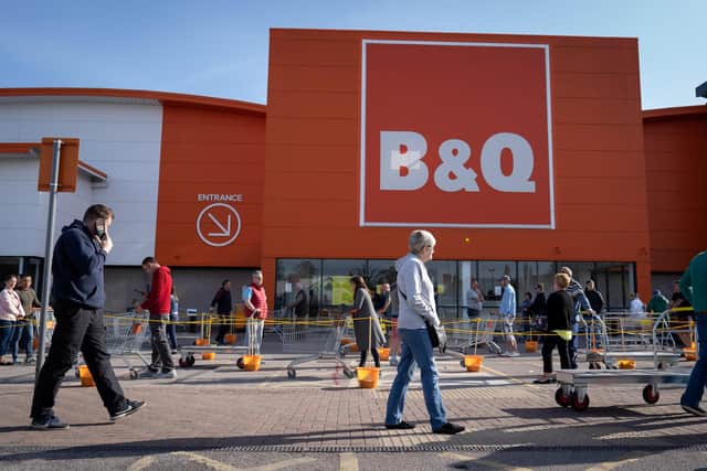 B&Q is one of the DIY chains that has re-opened some of its stores