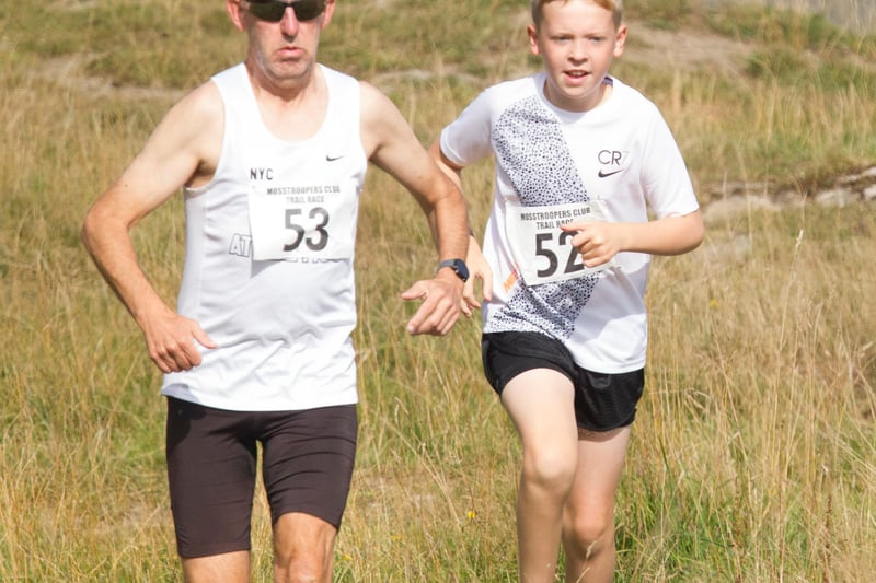 Alastair and Alfie Walker on the run at Hawick at the weekend
