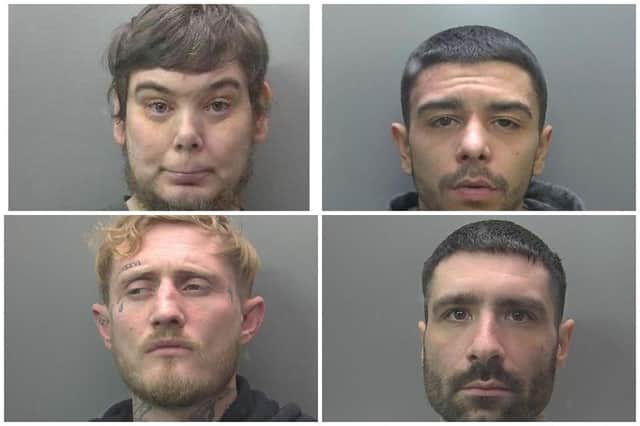 These criminals were jailed last month