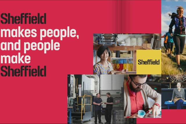 A Marketing Sheffield image showing how the city is promoting itself as a place with a long history of being where things are made