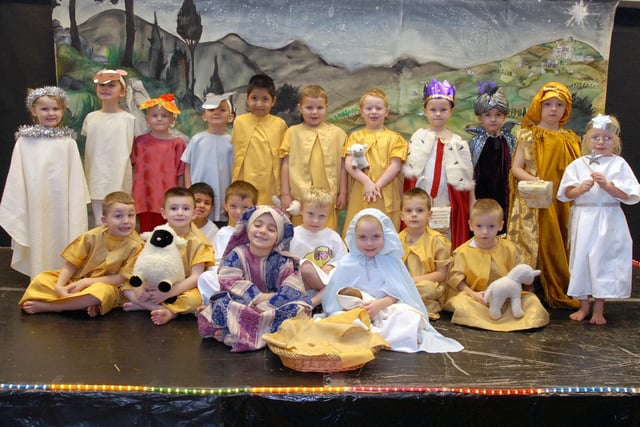 The stars of the Nativity - called Happy Birthday Jesus - were pictured in 2006. Can you spot someone you know?