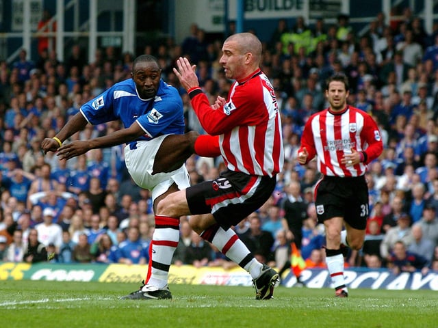 Lualua takes aim from 20 yards and rifles in the fourth to send a disbelieving Fratton in a frenzy