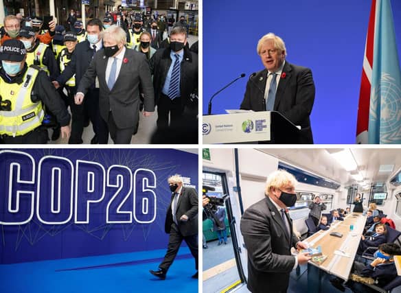 Prime Minister Boris Johnson arrived back in Glasgow for COP26 today.