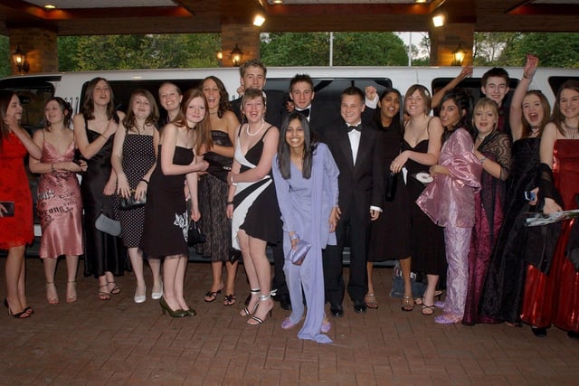 Pupils of Silverdale School arriving at their prom...May 2004