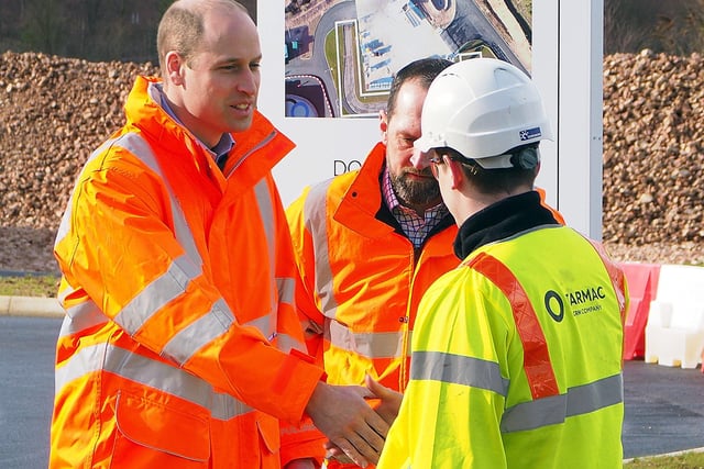 The Duke of Cambridge visits Tarmac's national skills and safety park to officially open the centre.